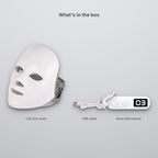 LumeClear mask, hand-held remote and USB cable